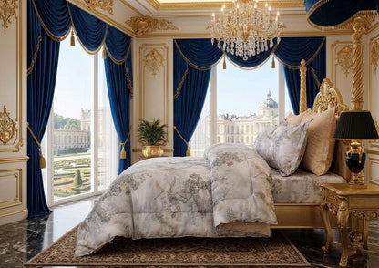 طقم لحاف نفرين  6قطع كنج سايز خامه ماكروفيبر 
السعر (130) ريال 
1لحاف نفرين220*240
1شرشف200*200*30 
4تلبيس مخدات70* 50