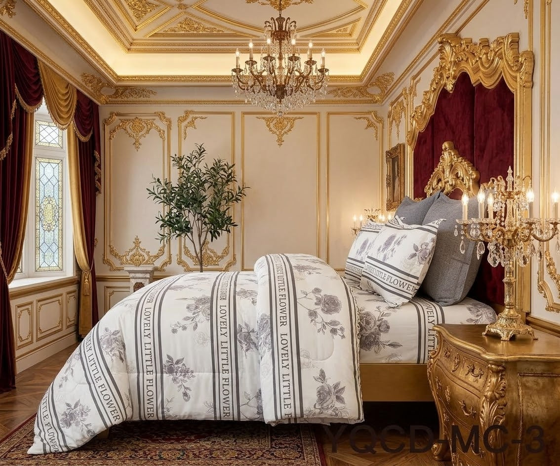 طقم لحاف نفرين  6قطع كنج سايز خامه ماكروفيبر 
السعر (130) ريال 
1لحاف نفرين220*240
1شرشف200*200*30 
4تلبيس مخدات70* 50