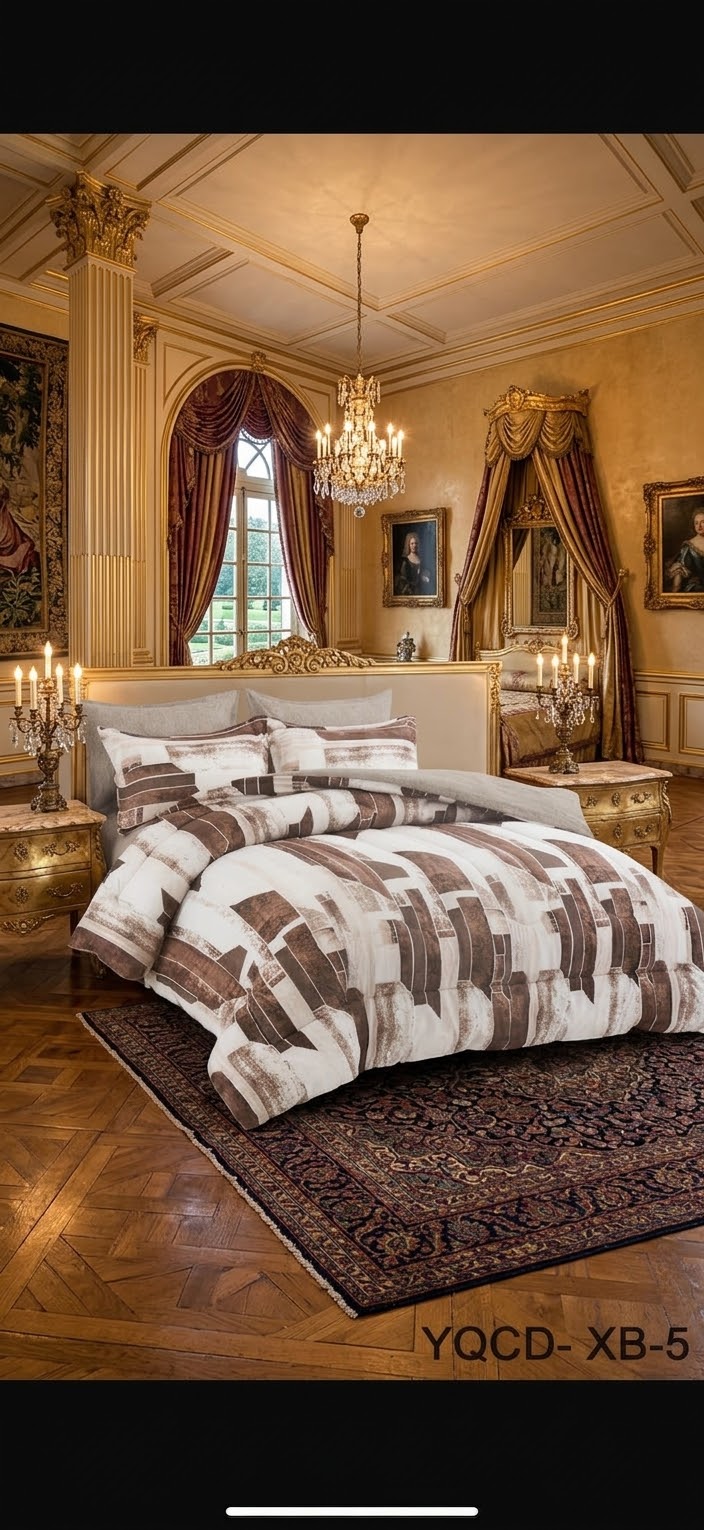 طقم لحاف نفرين  6قطع كنج سايز خامه ماكروفيبر 
السعر (130) ريال 
1لحاف نفرين220*240
1شرشف200*200*30 
4تلبيس مخدات70* 50